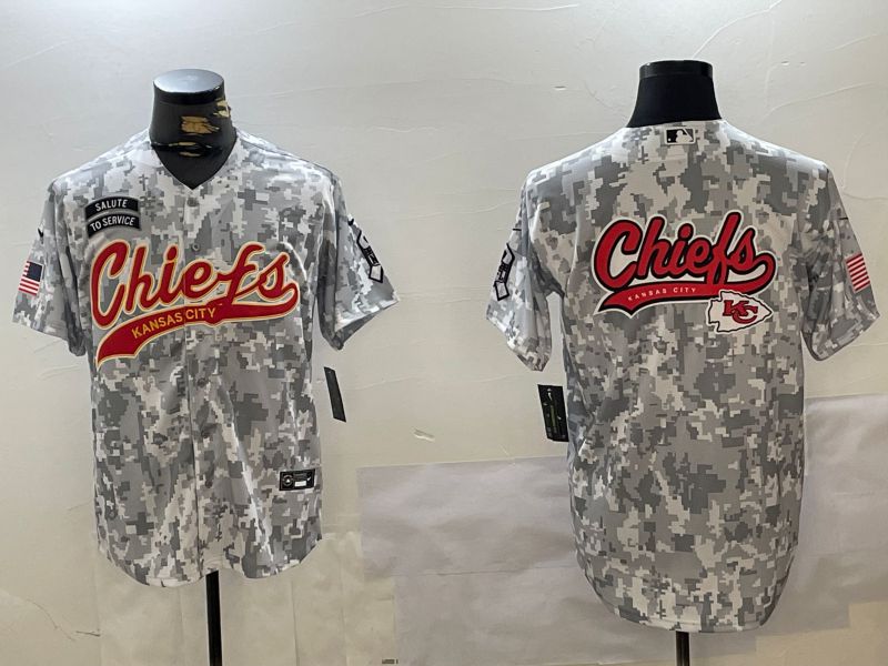 Men Kansas City Chiefs Blank Nike Arctic Camo 2024 Salute to Service Limited NFL Jersey style 7->kansas city chiefs->NFL Jersey